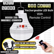 TKTT 100W Rechargeable LED Bulb With Remote Portable Light Bulb Outdoor Camping Bulb Lampu LED Bazaa