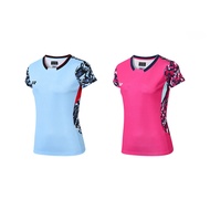 Ready Stock  Badminton Sports Shirt Competition Training Short-sleeve Breathable Quick Dry Jersey 23