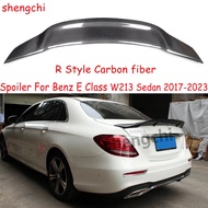 W213 R Style Carbon Fiber Spoiler For Mercedes Benz W213 Sedan E180 E200 E250 E300 E350 E400 E450 Re