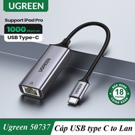 Cáp Chuyển USB Type C to LAN RJ45 UGREEN 30287 50737 50307 tốc độ 100/1000 Mbps Chính Hãng