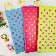Polka Dot Zipper File Student File Tuition Holder