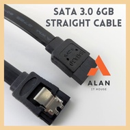 SATA 3 Cable Data 3.0 6GB Straight Cable 50 CM with Metal Clip for HDD SSD Motherboard Computer PC Desktop