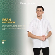 [LAST CHANCE] Coop Design - Irfan Koko Embroidered Short Sleeve Men's White / White