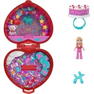 Portable Polly Pocket 80th Anniversary Ring Box Keychain Compact With Micro Doll Balloon Pet And Adj
