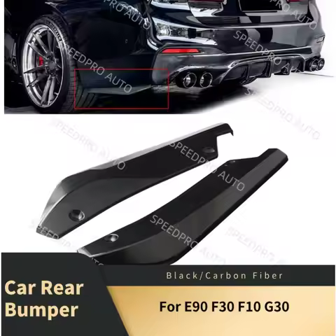 Car Rear Bumper Lip Splitter Diffuser for E90 F30 F10 G30 Scratch Protector Spoiler Extension Wingle