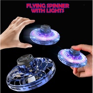 Flying Spinner Mini UFO Drone Flying Toys Hand Operated Fly Fidget Toys For Children Kids Christmas 