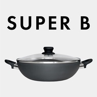 [NEW] 28CM WOK/DEEP FRYPAN • SUPER B Singapore • Anodized Wok / Frying Pan / Fry pan / Kitchen