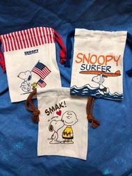 PEANUTS Snoopy 索繩袋 小布袋 小物袋 各款