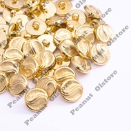 1.8cm gold button / gold Shasha