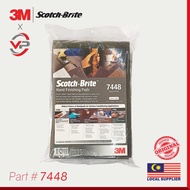 3M 7448 Scotch-Brite General Purpose Hand Pad GREY [Ultra Fine Grade 00 Stainless Steel Wool]