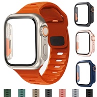 case+strap For iWatch series 10 46mm 42mm Change To Ultra aSport Silicone Woven Bracelet iWatch Seri