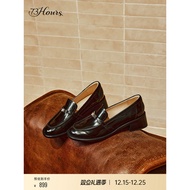 73Hours Casual Loafers for Women - Spring British Style Wooden Sole Shoes