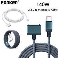 Fonken PD140W Type C to Magnetic 3 Charging Cable Laptop Charger USB C Magnetic 3 Cable
