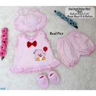 Baby Girl Equipment 0-3 months / REALPICT 4 in 1 baby Clothes Set / baby Quin Set