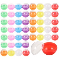 50pcs Fillable Capsules Transparent Ball Bauble Sphere Round Capsules Balls Twisted Balls Sphere Gra