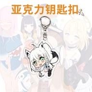 【Bestseller】 Anime Hololive Vtuber Cosplay Keychain Gawr Gura Watson Amelia Murasaki Shion Ookami Mi