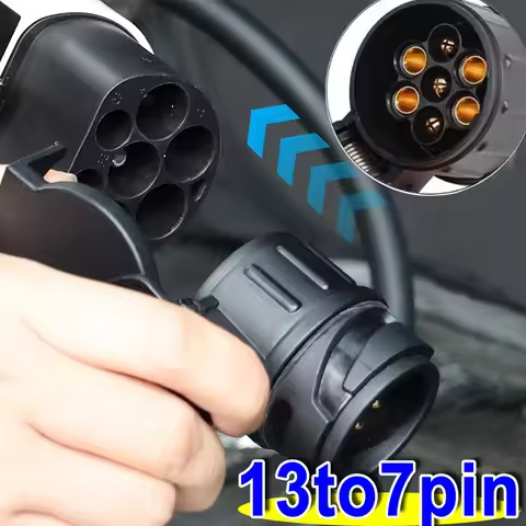 1PC Trailer Plug Socket Adapter Protected Connection A30 Connector Euro Spec 13 To 7 Pin Trailer Ada