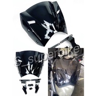 YAMAHA FZ FZ150 NEW DIAMOND COWLING VISOR + BRACKET SET WINDSHIELD WIND SHIELD CERMIN FAIRING V2 V3 