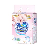 More Pure 50pcs Baby Lampin Pakai Buang Baby Diaper Pants Tape Premium Baby Diaper M-XXL
