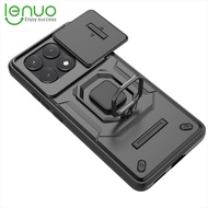 Lenuo Ring Magnetic Holder Phone Case For Poco F6 X6 M6 Pro C65 Redmi Note 13 13C K70 Pro K70e 5G 4G
