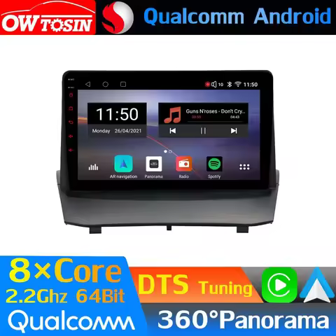 Qualcomm 8Core Android Car Media For Ford Fiesta Mk 6 2008-2017 GPS 360 Panoramic Radio CarPlay Auto