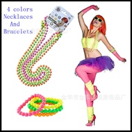 80's Prom Party 7mm Solid Color necklace neon bead necklace neon bead necklace