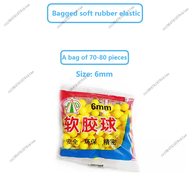 6mm-7mm toy  bullets, plastic bullets, rubber bullets, environmentally friendly and safe soft rubber