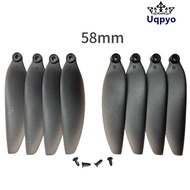 UQPYO Folding Propeller Blades, Black Universal Remote Control Drone Parts, Plastic 58mm/66mm Quadco