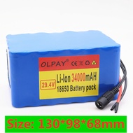 18650Lithium ion battery pack24V34.0AhElectric Bicycle Power Car Lithium Ion Battery Pack BeltBMS