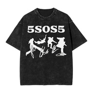 Unisex  5sos Merch 5 Seconds Of Summer 5sos5 T-Shirts 5sos Tees Summer Streetwear Short-Sleeved T Sh