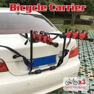 restock Car Rear Bicycle Rack 3 Bike Trunk Rack Rear Mount Three Bike Carrier Wall-mounted Road Bike Rack