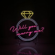 Will you marry me? 丨幼線霓虹燈牌丨EL001丨AMAZING NEON