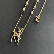 年度禮 ❤️ 香奈兒 Chanel VIP VIC 小鹿項鏈 毛衣鏈（正反兩面都可配戴，三種長度）