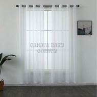 WHITE VITRASE CURTAINS SMOKING MODEL 6, 9, 12 WAVES