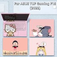 3 Sides Cartoon Laptop Sticker For ASUS TUF Gaming F15 (2022) FX507Z FA507R 15.6 inch  Laptop Waterproof Sticker Protector Film