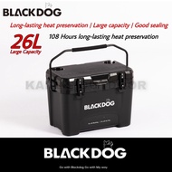 BLACKDOG NEW 26L Portable Cooler Box Outdoor Insulation Box Camping Cooler Box Ice Box Cooler Box Bl