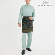 Gene Martino Gene Martino Baju Melayu Premium Dull Satin Classic Fit 777 - 81 Smokey Green
