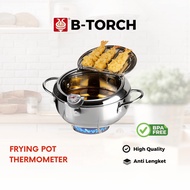 B-TORCH Premium Stainless Steel Pan with Medium Thermometer