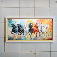 Wall decoration printed painting size 100 x 50 cm picture 7 aesthetic horses