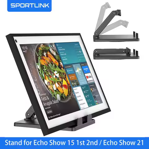 SPORTLINK Stand for Echo Show 15 1st 2nd / Echo Show 21 Compatible with Show 6' Smart Display and Up