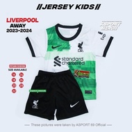 New LIVERPOOL AWAY KIDS JERSEY 2023 2024 LIVERPOOL AWAY IMPORT KIDS JERSEY