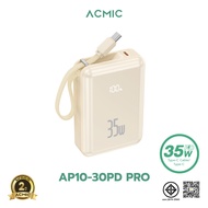 [PD35W] ACMIC AP10-30PD Pro Powerbank 2in1 10000mAh พาวเวอร์แบงค์มีสายในตัว ชาร์จเร็ว PD35W หน้าจอแส