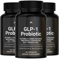 (3 Pack) GLP-1 Probiotic ~ 500M AFU Multi-Strain Probiotic + Prebiotic | Naturally Support GLP-1 Pro