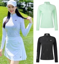 MasterBunny rabbit golf women's golf new print stand collar thin long-sleeved T-shirt Honma Titleist DESCENTE Mizuno ANEW❂