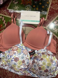 Brand New Authentic Gigi Amore 2P TSHIRT NON Wired Bra 36A