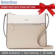 Kate Spade Handbag In Gift Box Crossbody Bag Leila Swingpack Crossbody Light Sand Beige Nude Off White # KB648