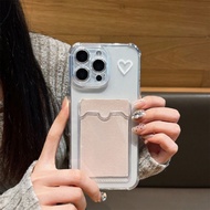 เคสโทรศัพท์ประดับสลอตการ์ดหัวใจพิมพ์ลายสุนัขพันธุ์ Y2K เสน่ห์พื้นผ่านสไปซ์สำหรับสติกเกอร์ ใช้ได้กับ 