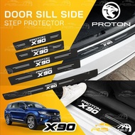 [𝐃𝐨𝐨𝐫 𝐒𝐢𝐥𝐥 𝐒𝐭𝐢𝐜𝐤𝐞𝐫] Proton X90 Side Step Leather Protector Accessories Aksesori Kereta 2023 Car Acce