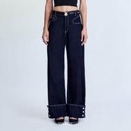 Merge Official - Merge Cuffed Jeans (พร้อมส่ง)