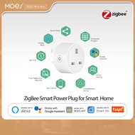 MOES ZigBee Tuya Socket Power Plug 16A Smart Life APP Wireless Socket Outlet Zigbee Mush Energy Monitor Timer Alexa G oogle US